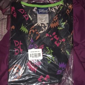 Tafford Halloween scrub top